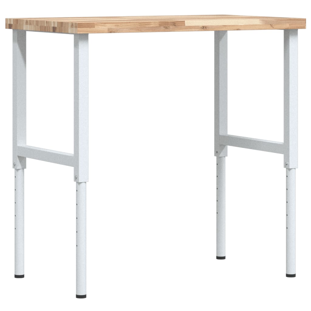 Werkbank 80x60x(73-99,5) cm Massivholz Akazie Rechteckig
