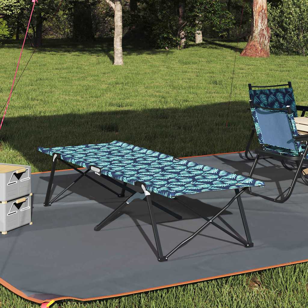 Klapp Schlafbett fürs Camping Blau 206 x 76 x 74 cm