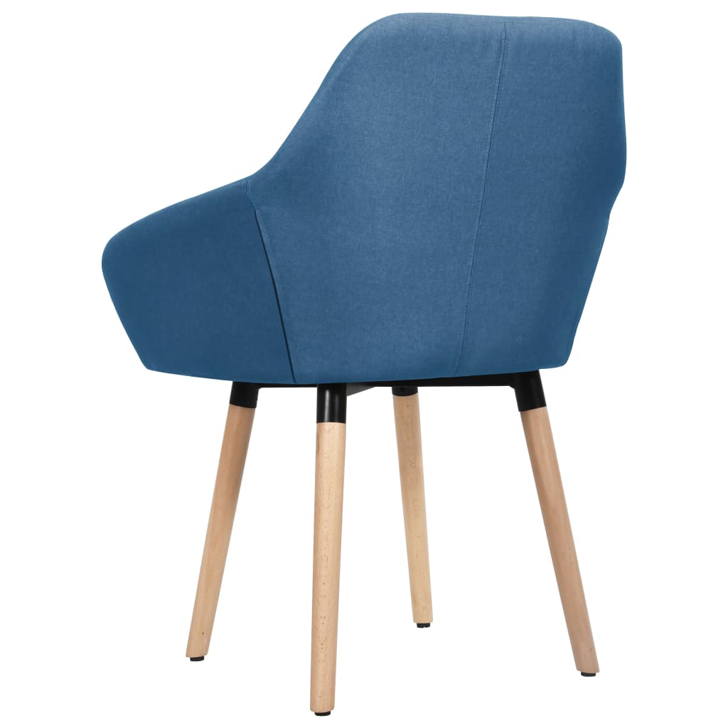 Esszimmerstühle 4 Stk. Blau Stoff