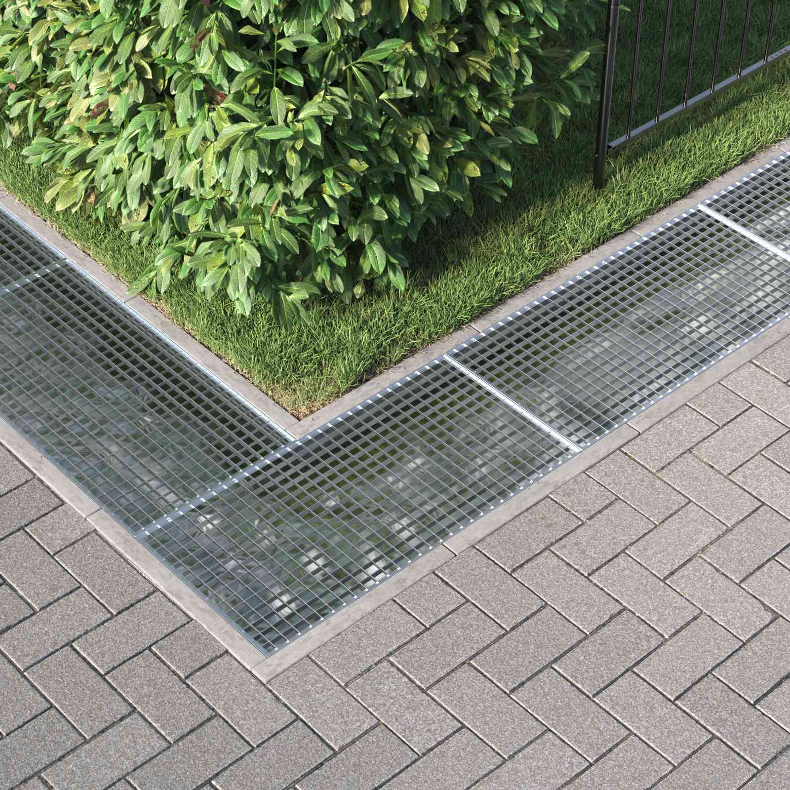 Gitter Silber 50 x 35 x 2 cm Feuerverzinkter Stahl