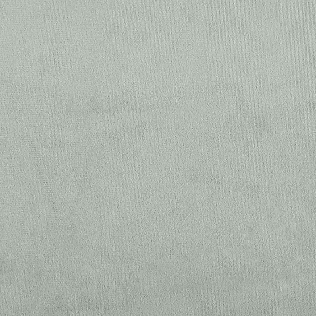 Bettgestell "Dover" Hellgrau 80x200 cm Samt