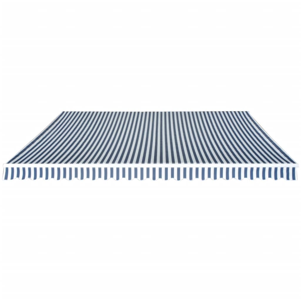 Gelenkarmmarkise 350 cm Blau/Weiß