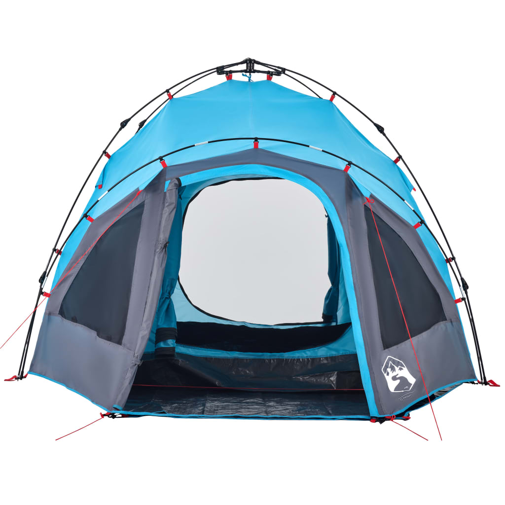 Kuppel-Campingzelt 3 Personen Grün Quick Release