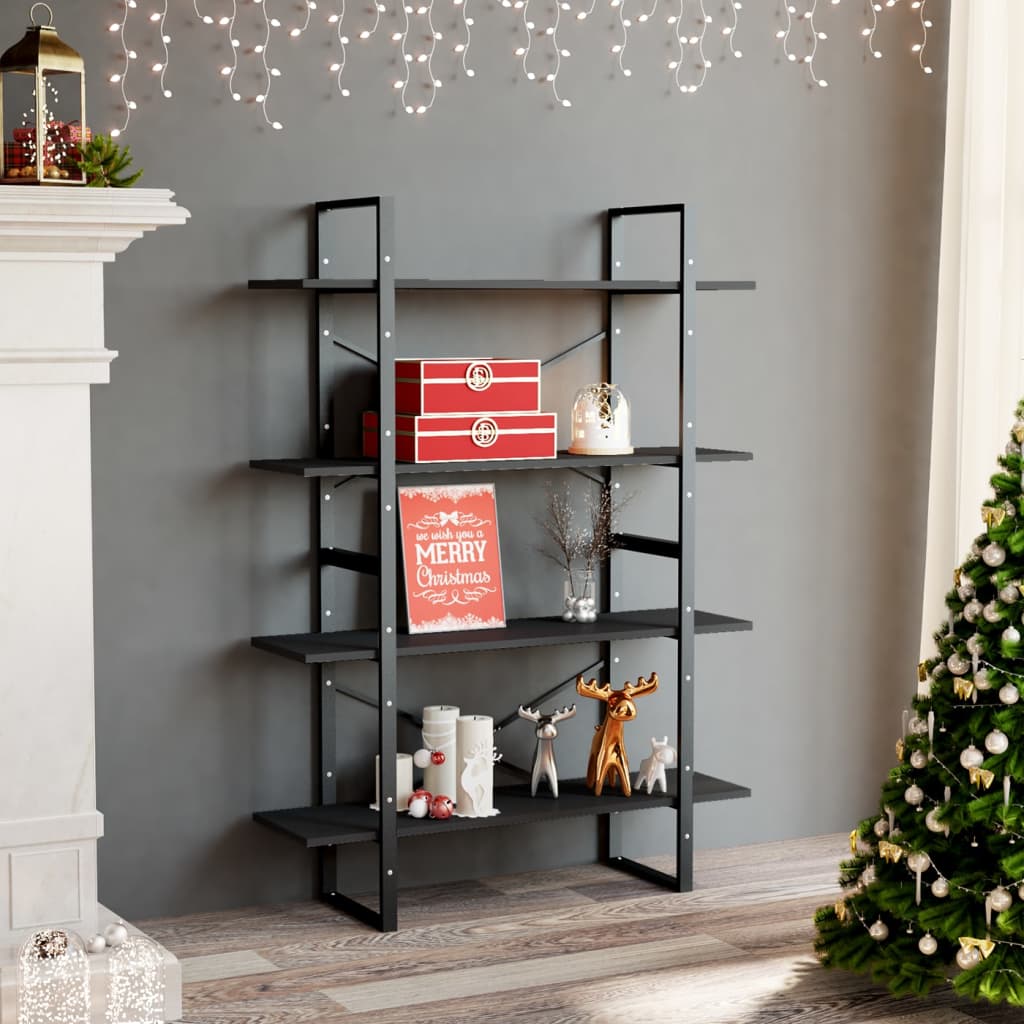 Bücherregal 2 Fächer Weiß 100x30x70 cm Holzwerkstoff