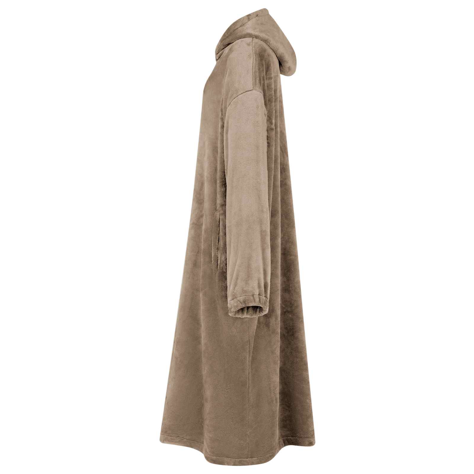 Decken-Hoodie Beige S Flanell
