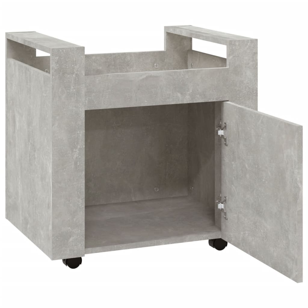 Bürowagen Weiß 60x45x60 cm Holzwerkstoff