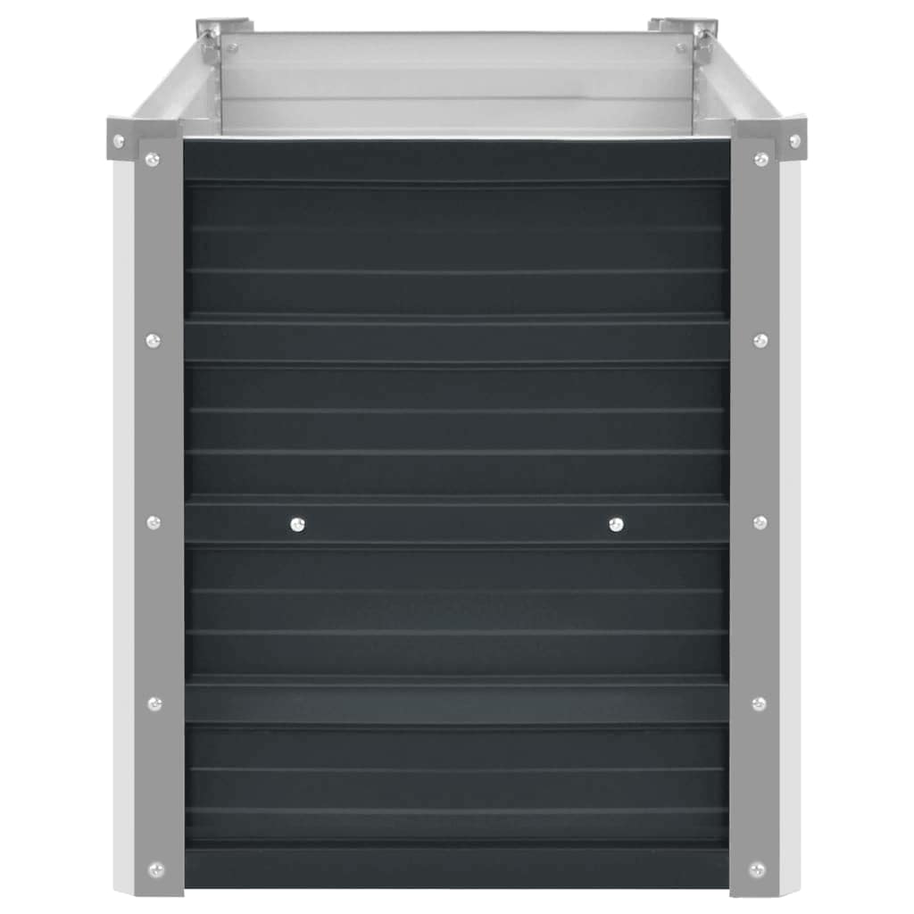 Hochbeet Anthrazit 160 x 80 x 77 cm Verzinkter Stahl