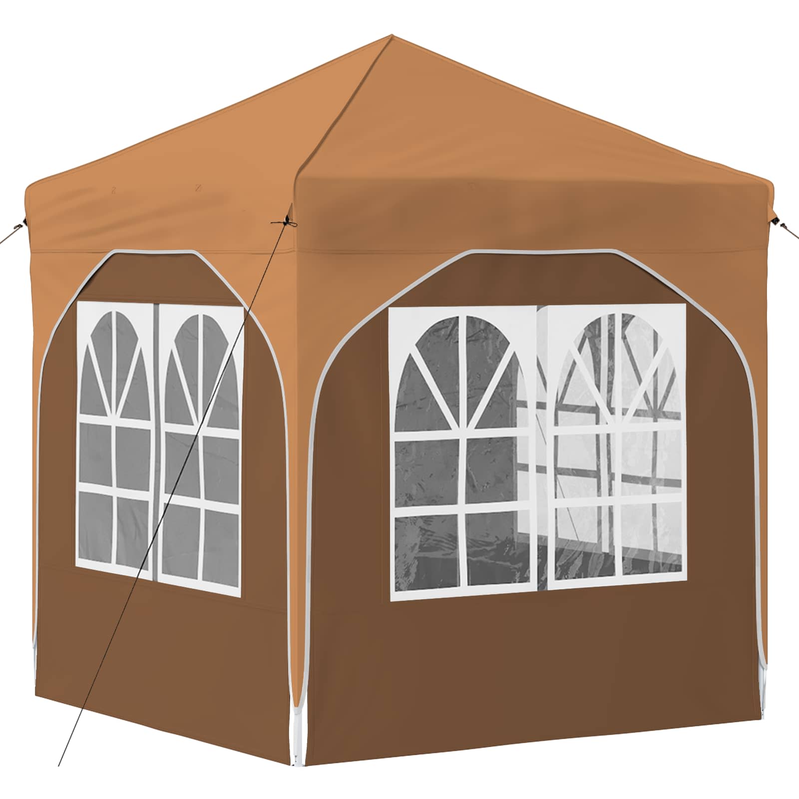 Pop-up Partyzelt 194 x 194 x 245 cm Creme