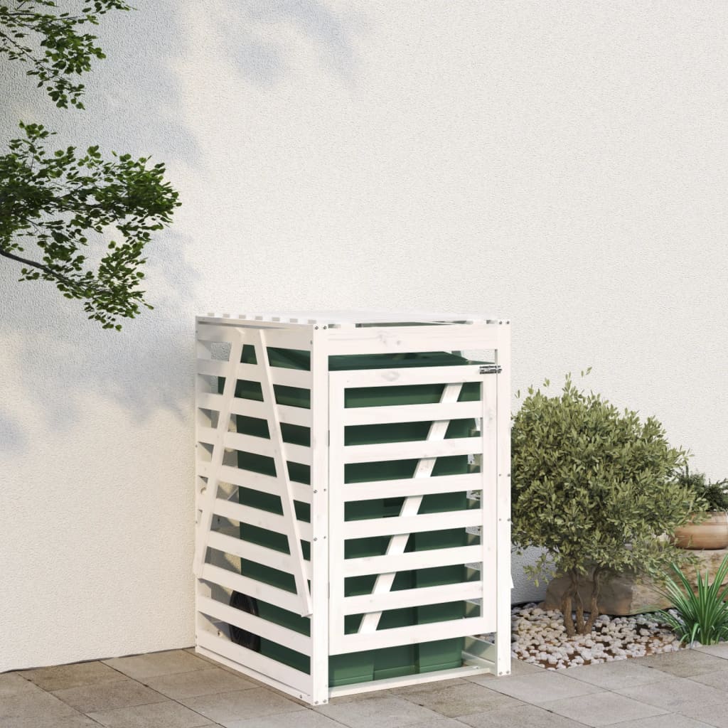 Mülltonnenbox 84x90x128,5 cm Massivholz Kiefer