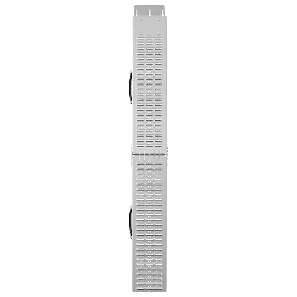 Faltbare Rampe 200kg pro Rampe 2 pcs Silber 166 x 23 x 4,5 cm