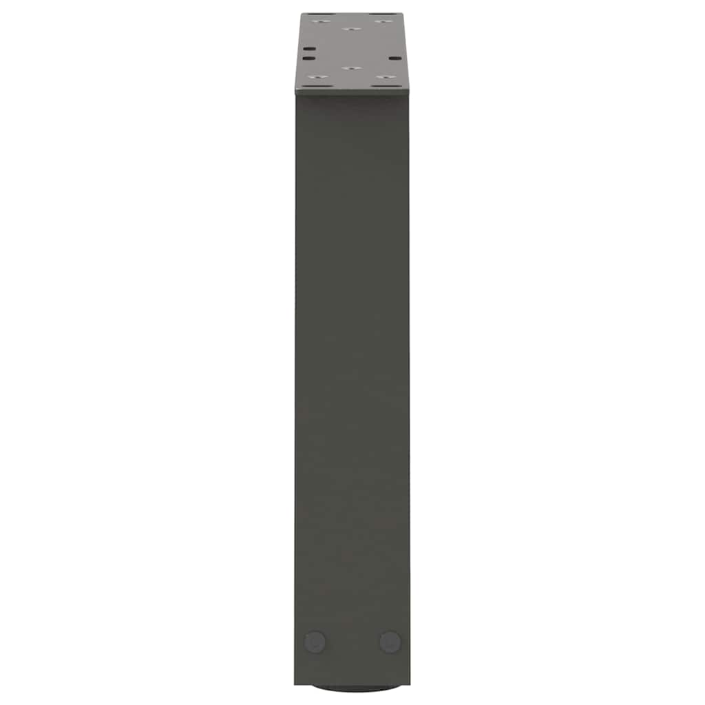 Couchtischbeine V-Form 2 Stück Schwarz 30x(30-31,3) cm Stahl