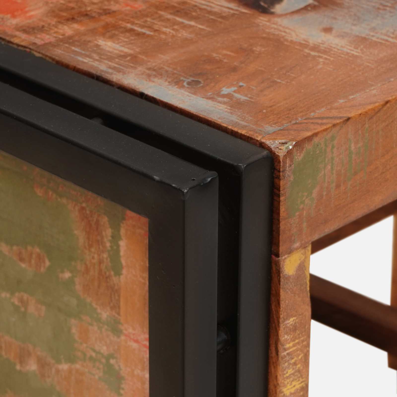 Weinregal Braun 60 x 45 x 33 cm Massives grobes Mangoholz