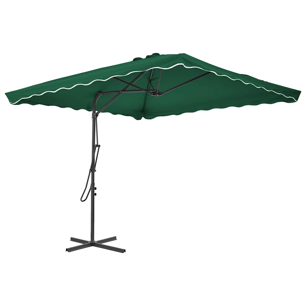 Sonnenschirm mit Stahl-Mast 250x250x230 cm Bordeauxrot
