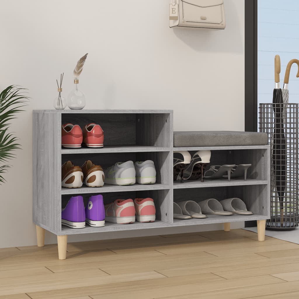 Schuhregal Weiß 102x36x60 cm Holzwerkstoff