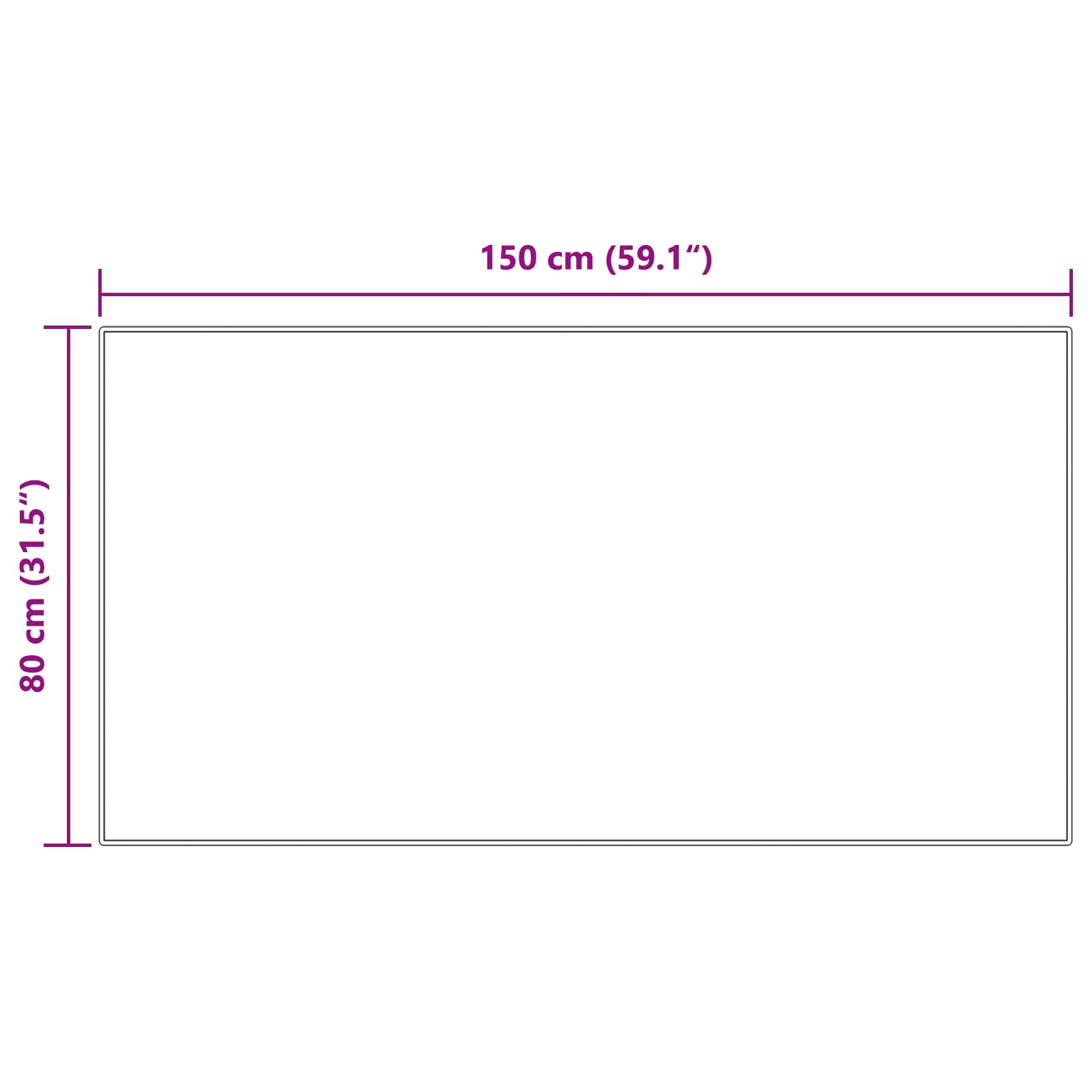 Teppich aus Kunstschaffell TAFALLA Weiß 60 x 110 cm Polyester