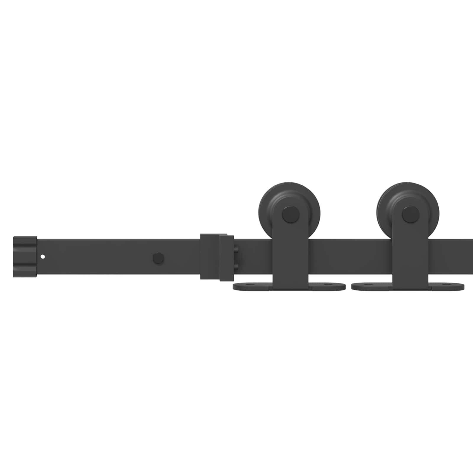 Schiebetür Natürlich und Schwarz 61 x 198,5 cm