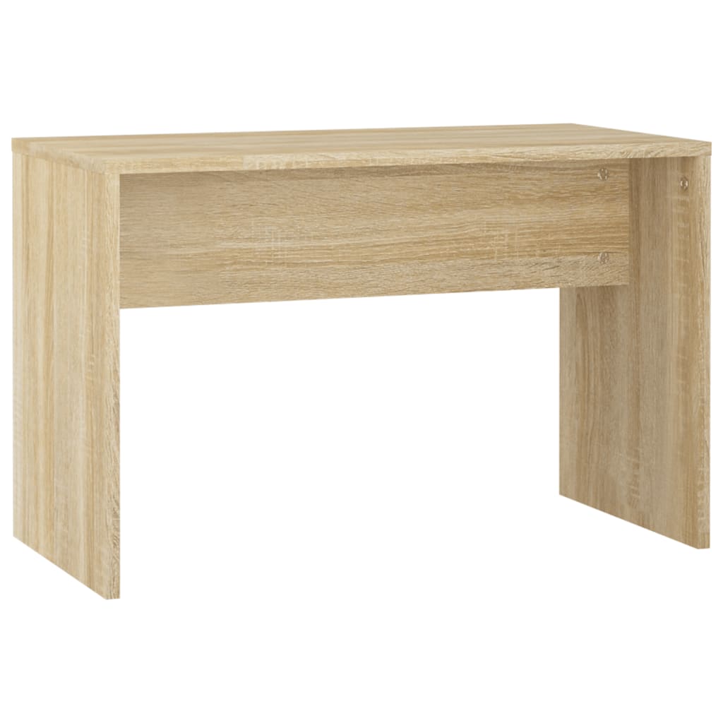 Schminktisch-Set mit LED Weiß Holzwerkstoff
