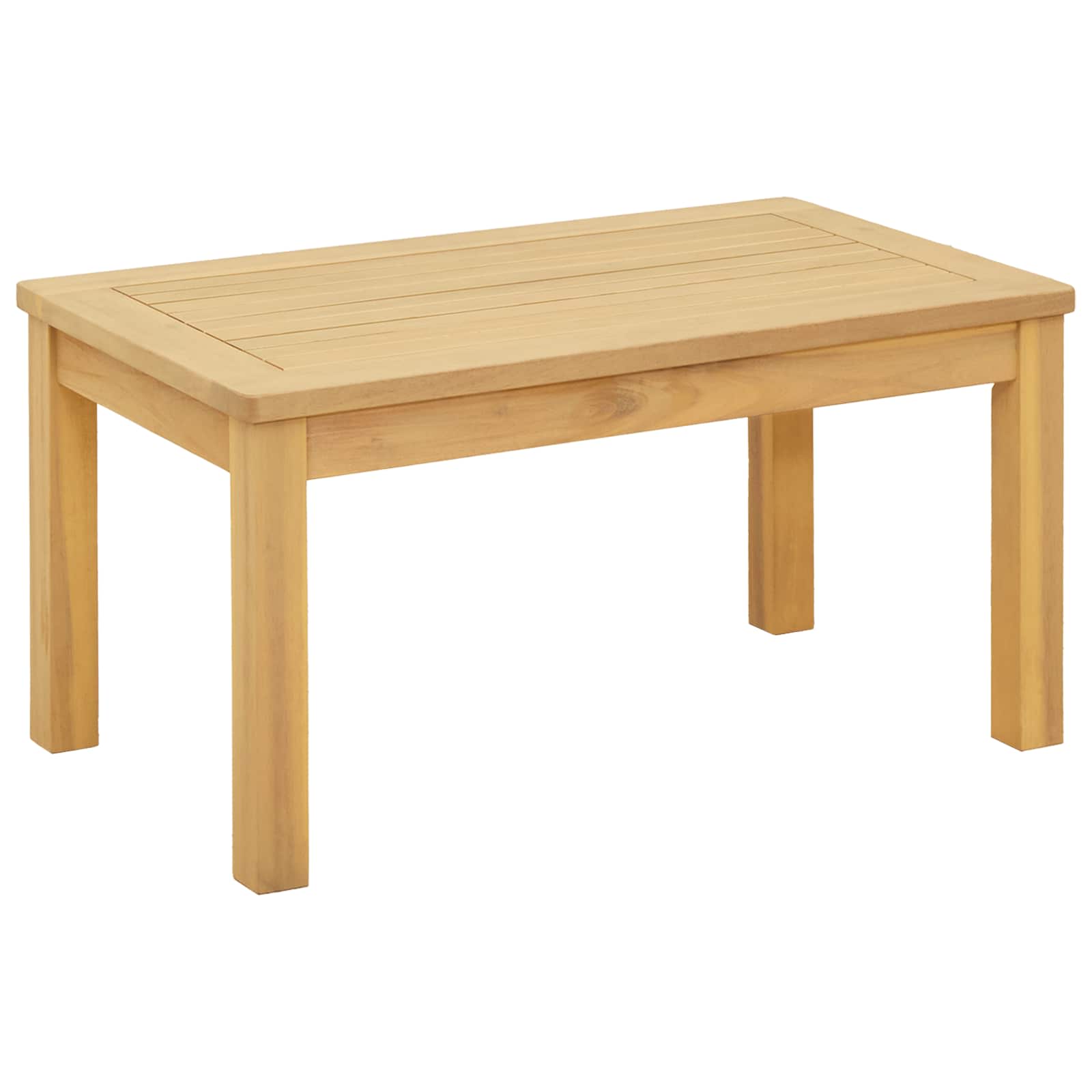 Couchtisch Helles Akazienholz 45 x 45 x 36 cm Massivholz Akazie