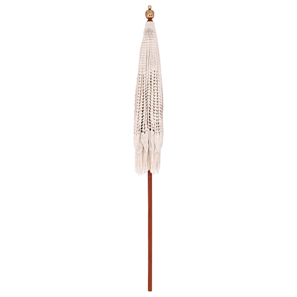Macrame Sonnenschirm Creme 190 x 190 x 260 cm