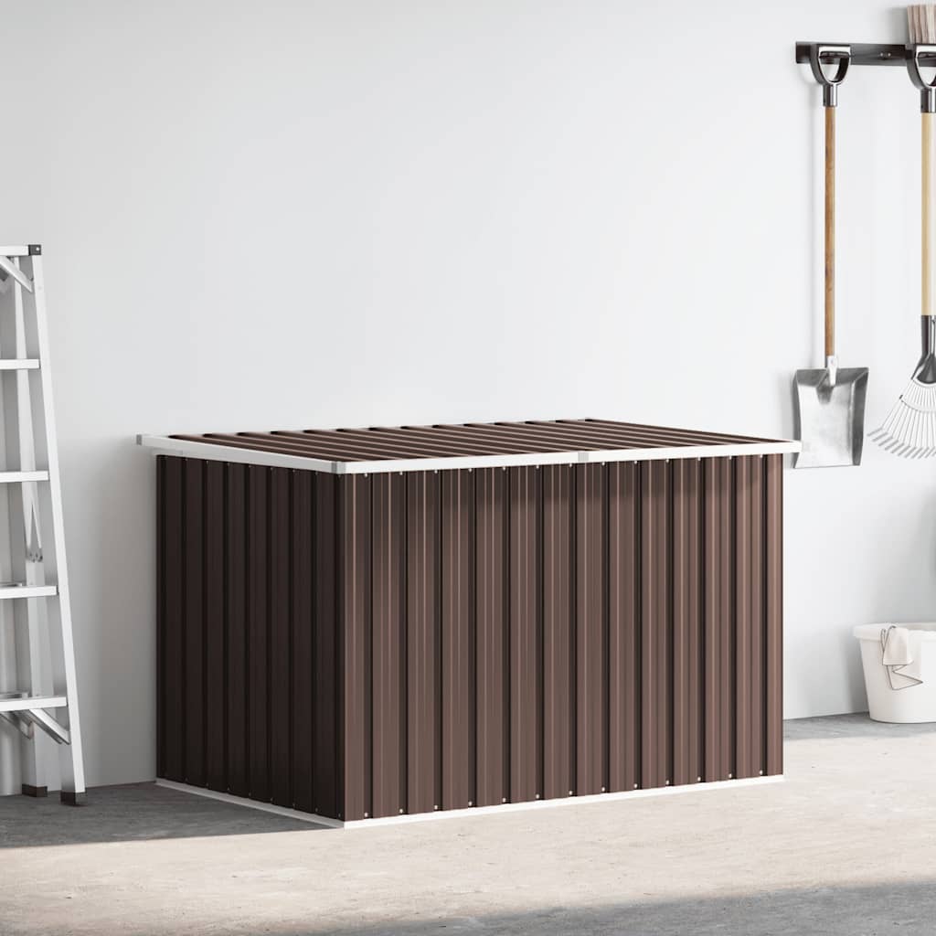 Außenlagerbox Holz 109 x 67 x 65 cm Verzinkter Stahl