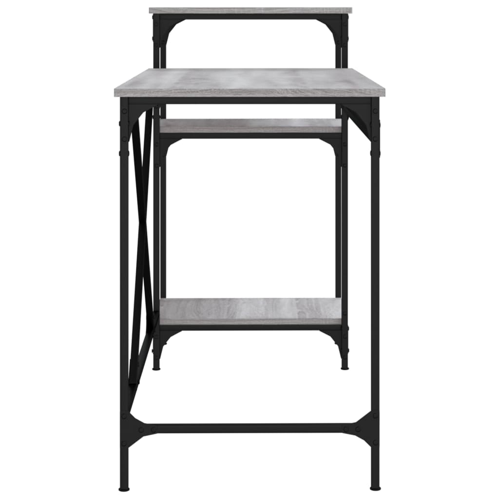 Schreibtisch mit Regal Sonoma-Eiche 135x50x90 cm Holzwerkstoff