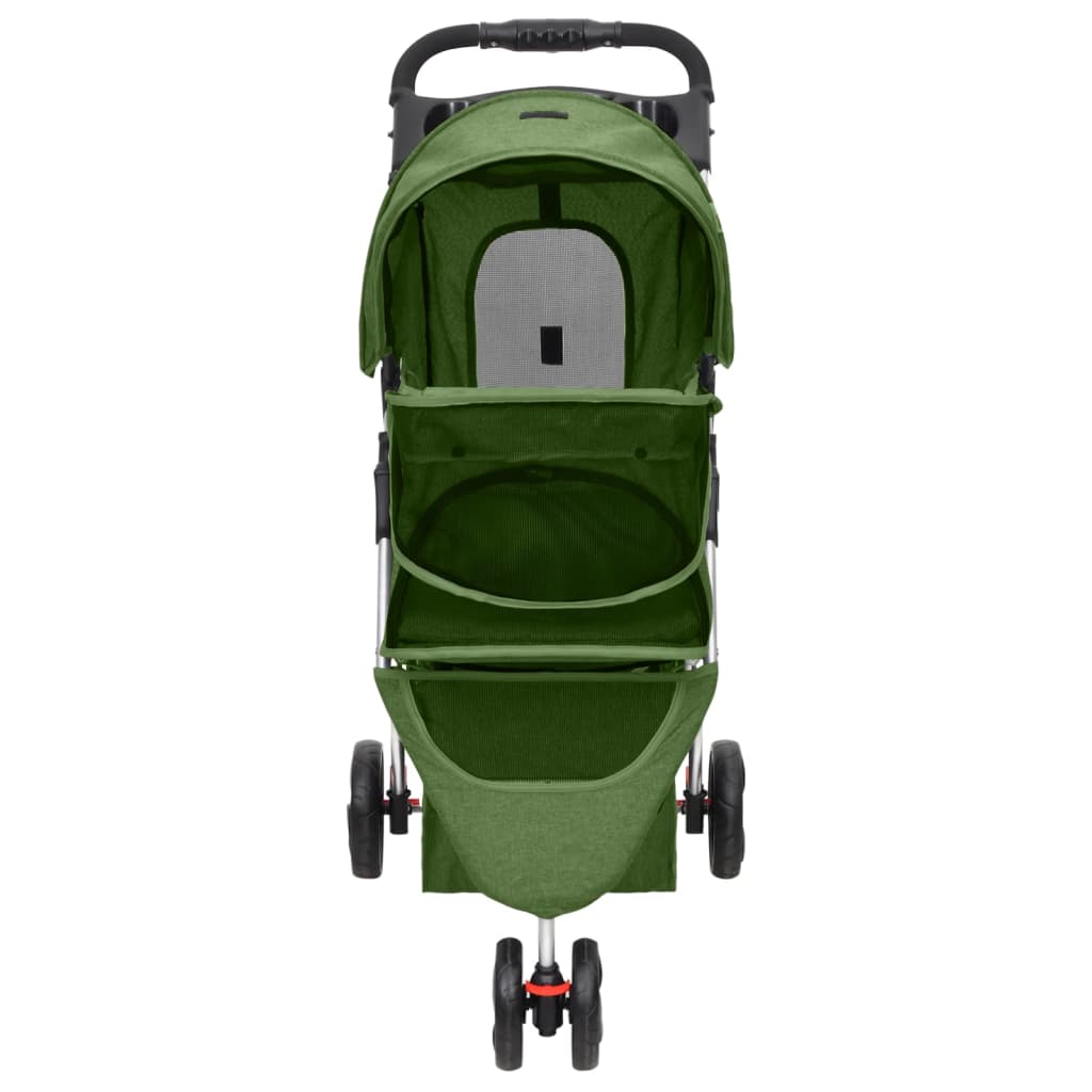 Hundewagen Faltbar Schwarz 80x46x98 cm Oxford-Gewebe