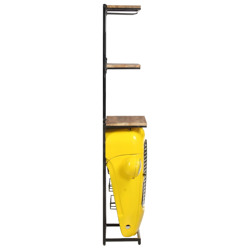 Traktor-Weinschrank 49x31x172 cm Mango Massivholz