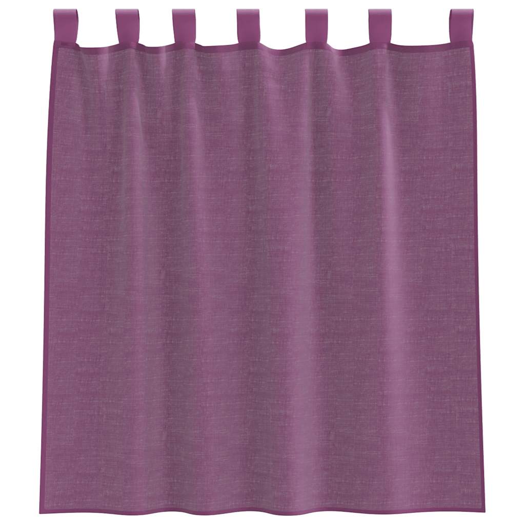 Voile Vorhänge mit Ösen 2 Stk. Apfelgrün 140x140 cm