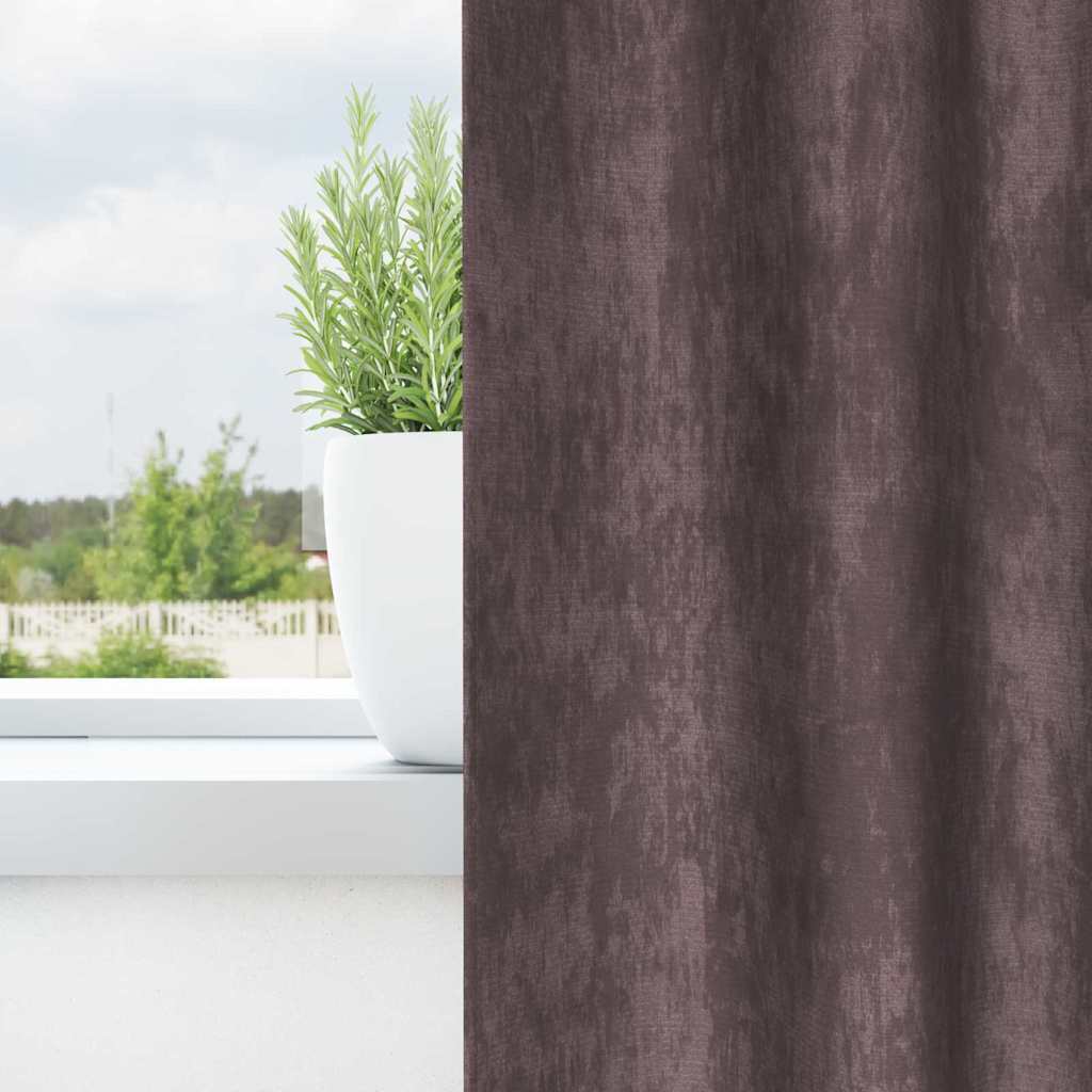 Samtvorhänge mit Vorhängen 2 pcs Weinrot 140 x 140 cm Samt
