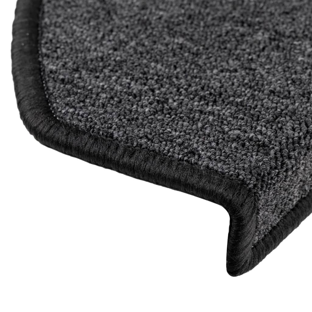 Stufenmatten 15 Stk. 56x17x3 cm Anthrazit Halbrund