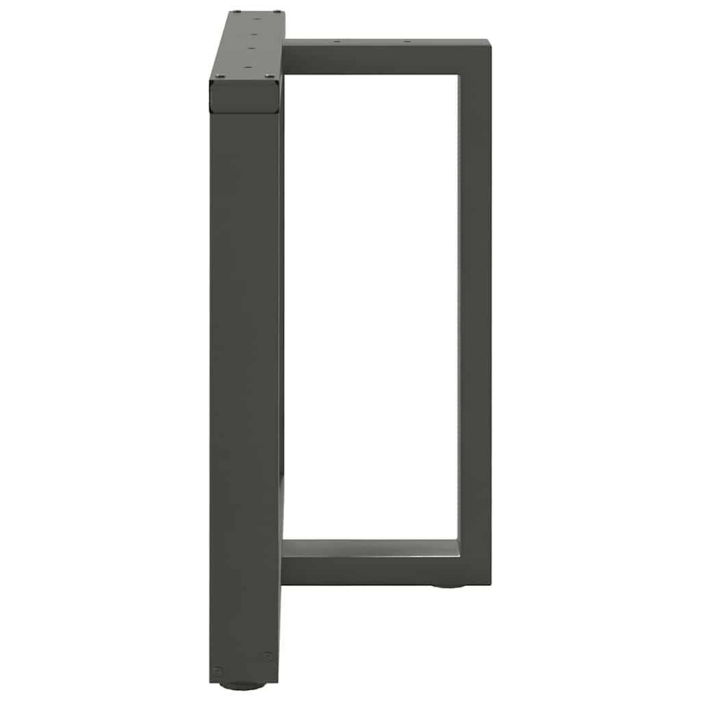 Couchtischbeine T-Form 2 Stk. Schwarz 30x25x(30-31) cm Stahl