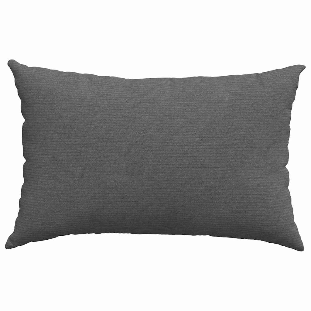 Sofakissen 2 Stück Hellgrau 50 x 30 cm Cordstoff