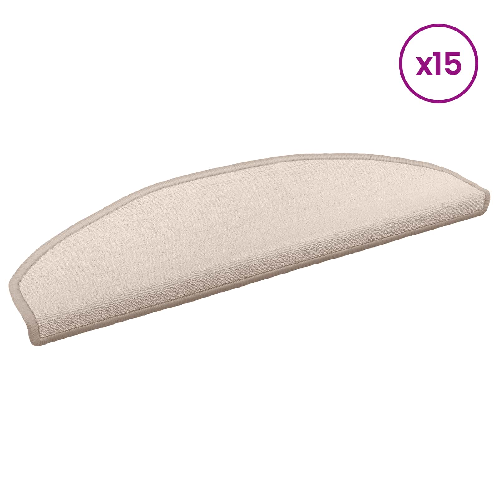 Stufenmatten 15 Stk. 56x17x3 cm Anthrazit Halbrund
