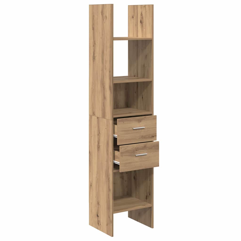 Bücherregal Weiß 40x35x180 cm Holzwerkstoff