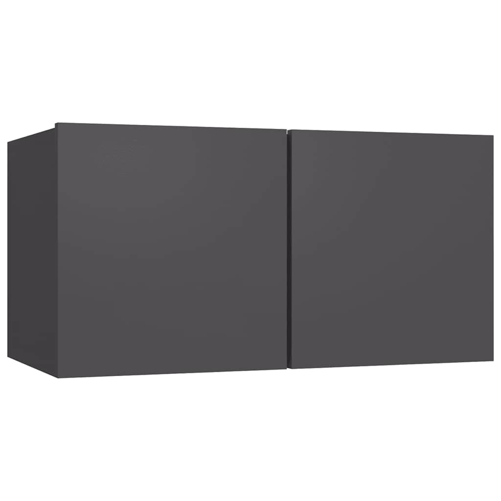 4-tlg. TV-Schrank-Set Weiß Holzwerkstoff