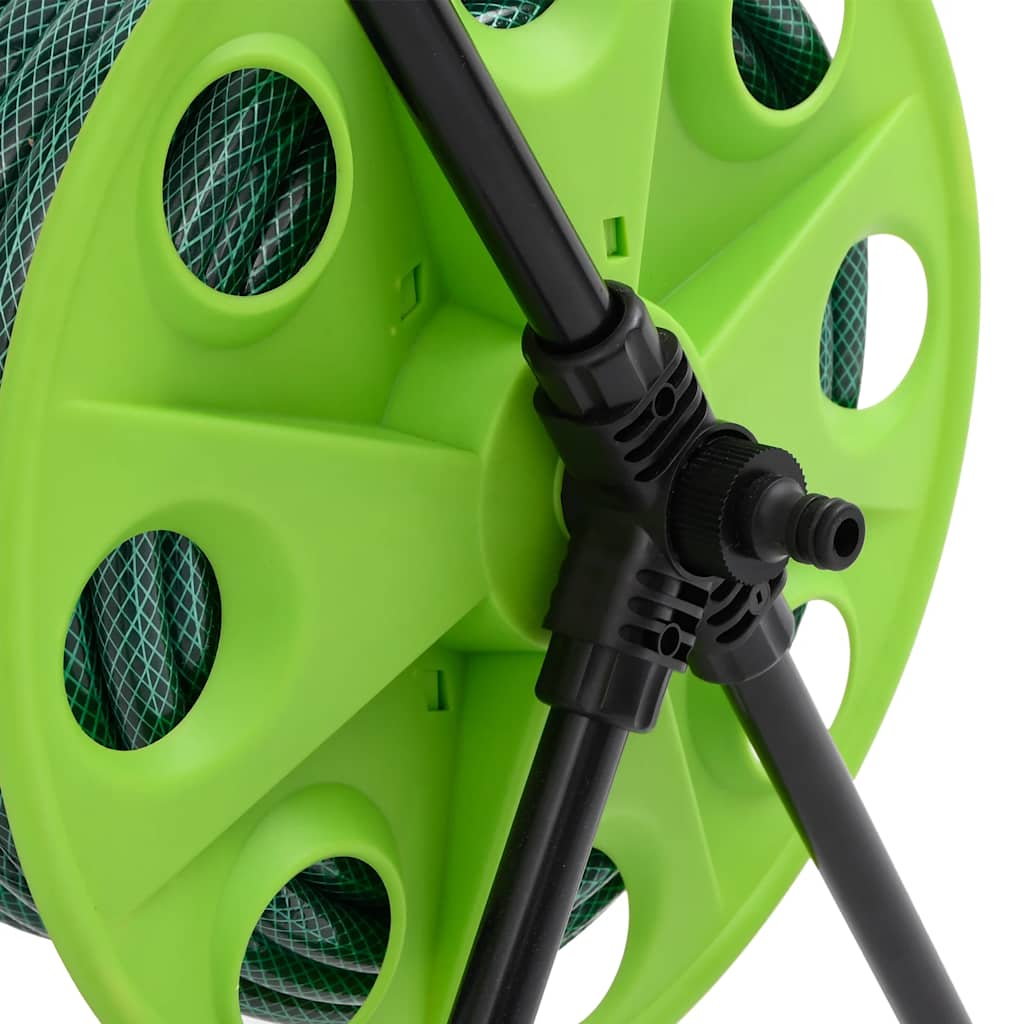Schlauchtrommel Freistehend Grün mit 20 m Schlauch PVC