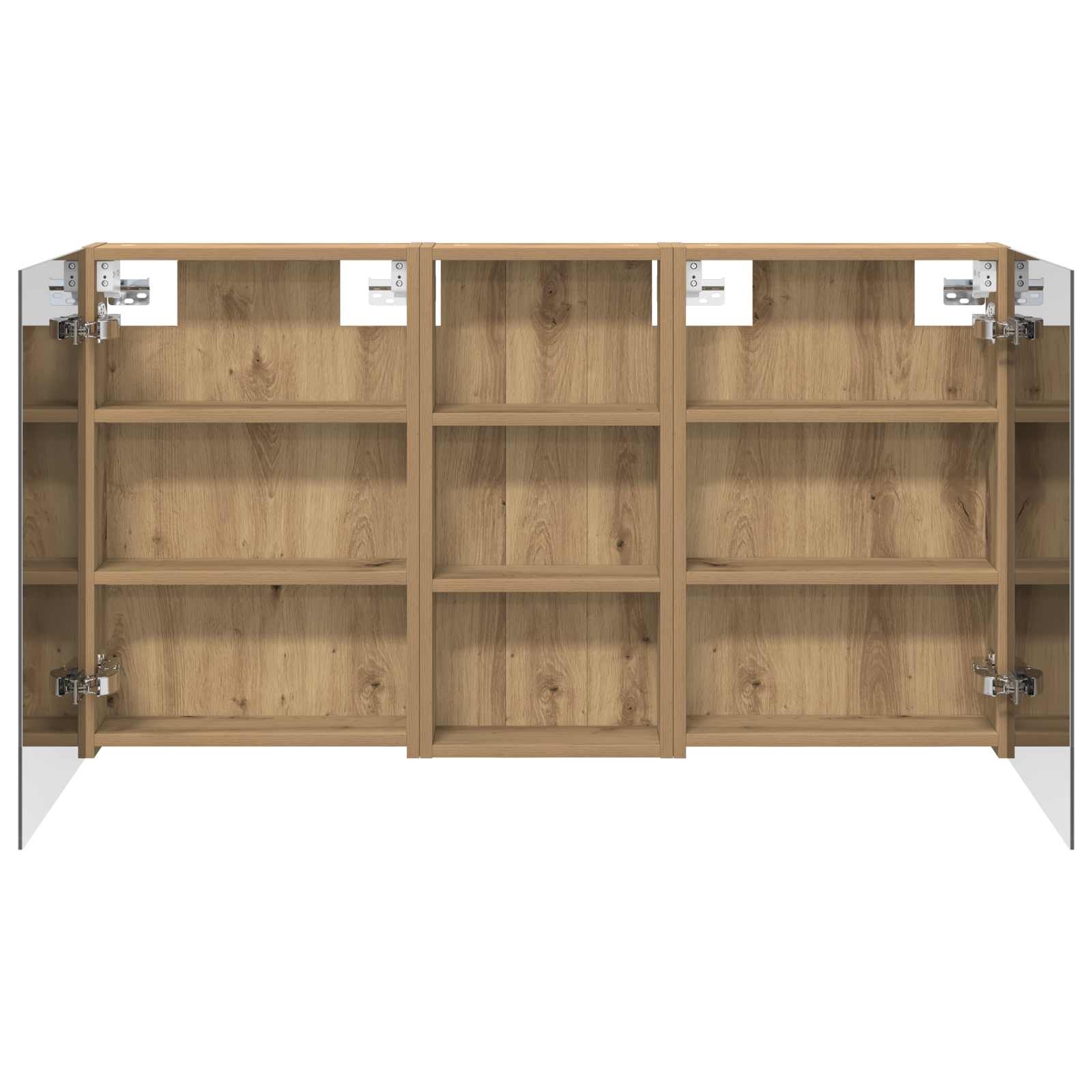 Badezimmerschrank-Set 3 pcs 80 x 10,5 x 50 cm Holzwerkstoff