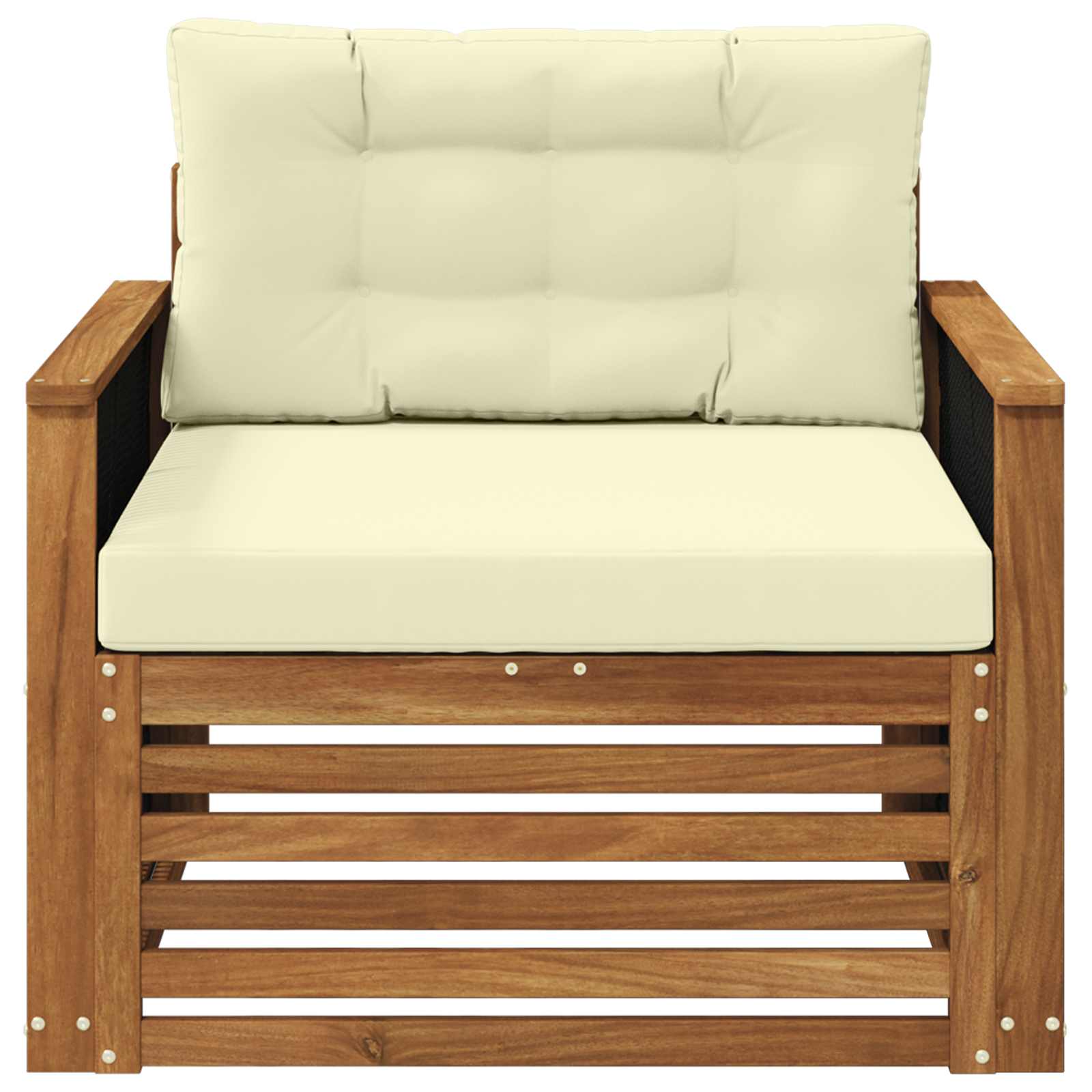 2 Stück Outdoor-Sofa Natur