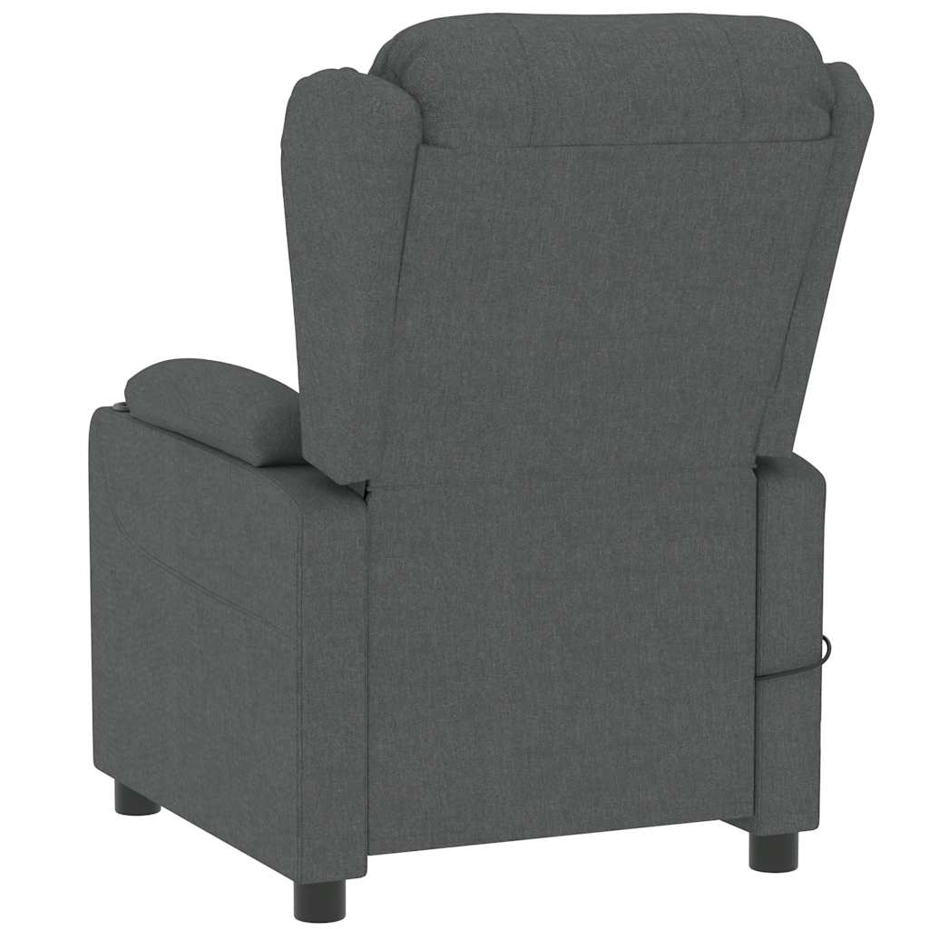 Massagesessel Hellgrau Stoff