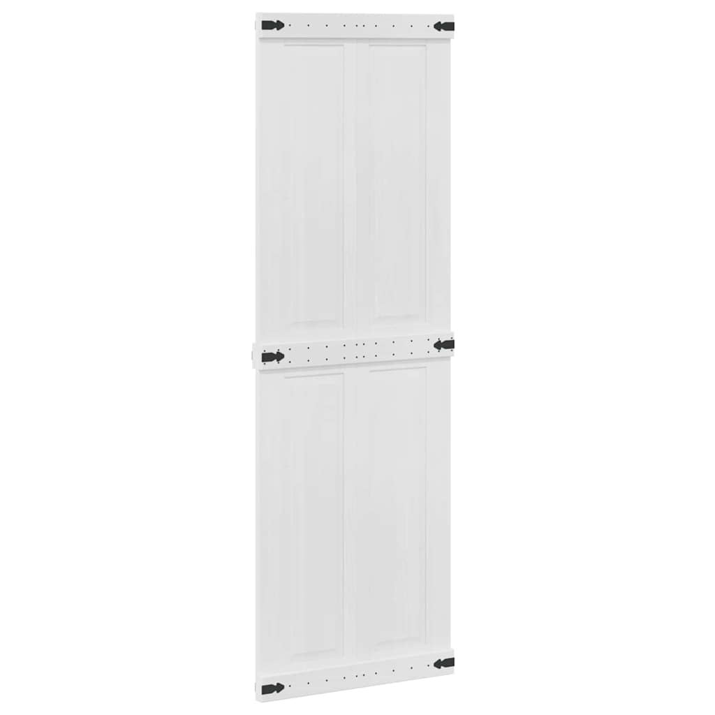Scheunentür Corona Weiß 70 x 210 cm Massives Kiefernholz