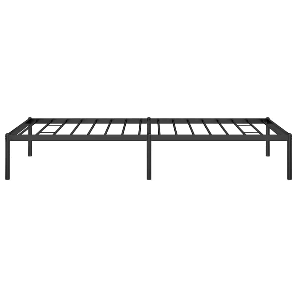 Bettgestell Metall Schwarz 75x190 cm