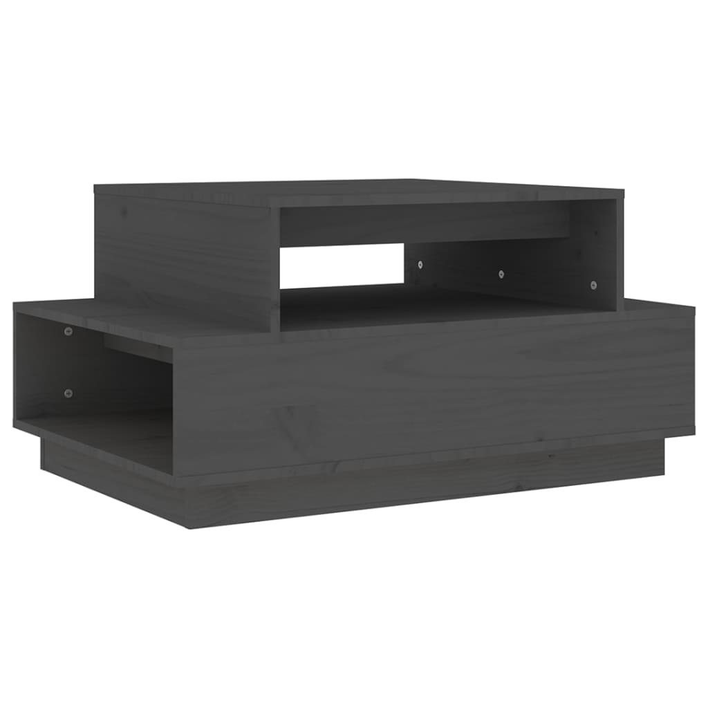 Couchtisch 80x55x40,5 cm Massivholz Kiefer