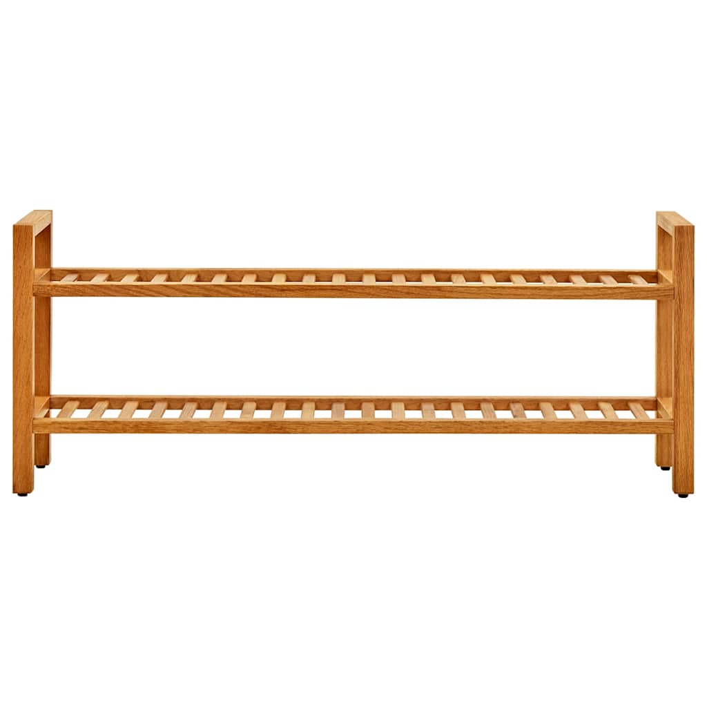 Schuhregal mit 2 Etagen 50x27x40 cm Massivholz Eiche