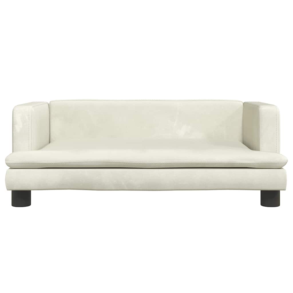 Kindersofa Blau 80x45x30 cm Samt