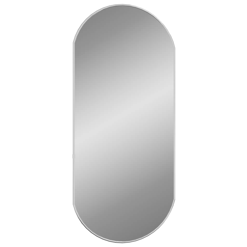 Wandspiegel Silbern 50x20 cm Oval