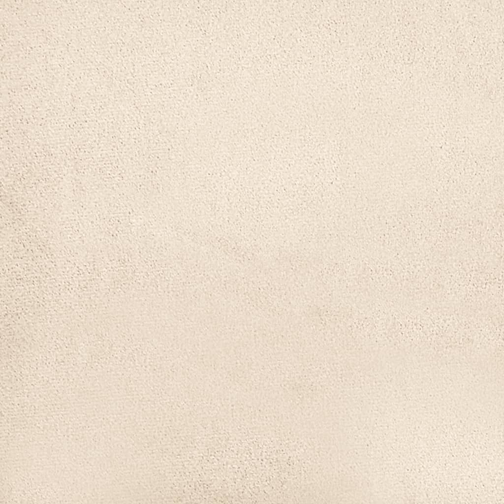3-Sitzer-Sofa mit Hocker Taupe 180 cm Mikrofasergewebe