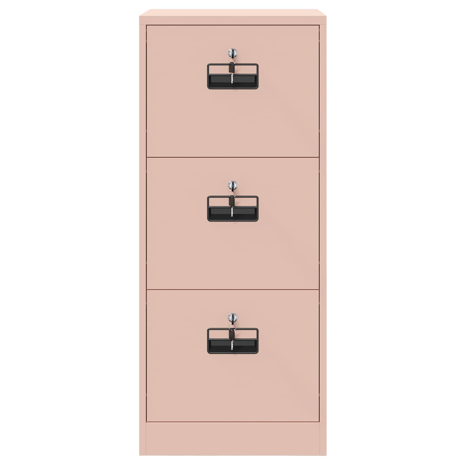 Aktenschrank 2 pcs Schwarz 44 x 50 x 139 cm Kaltgewalzter Stahl
