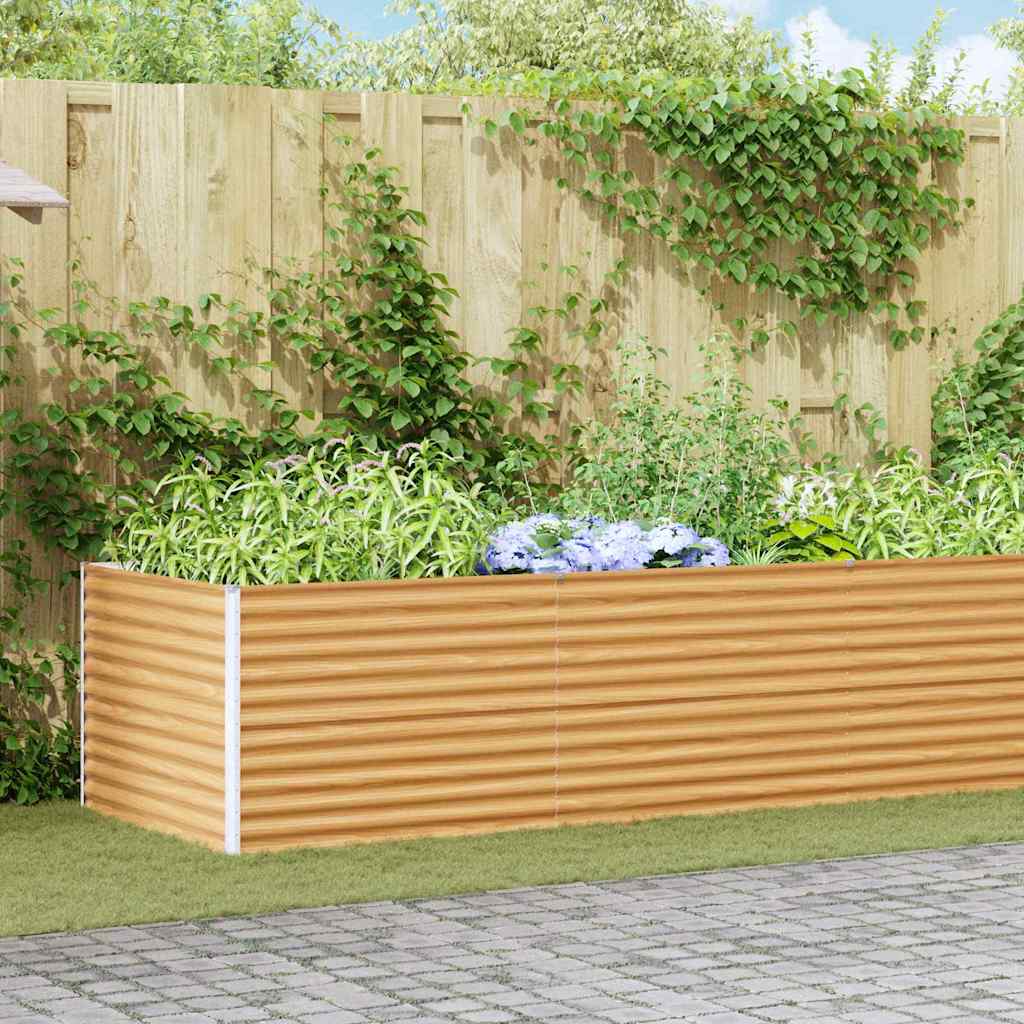 Garten-Hochbeet 100 x 50 x 36 cm Cortenstahl