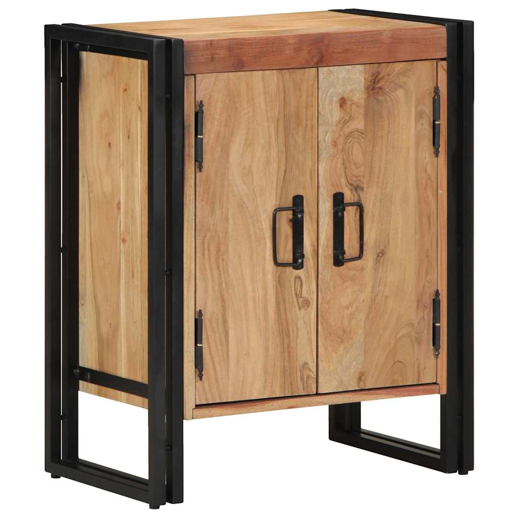 Schuhschrank mit Regal Braun 56 x 35 x 70 cm Massivholz Mango