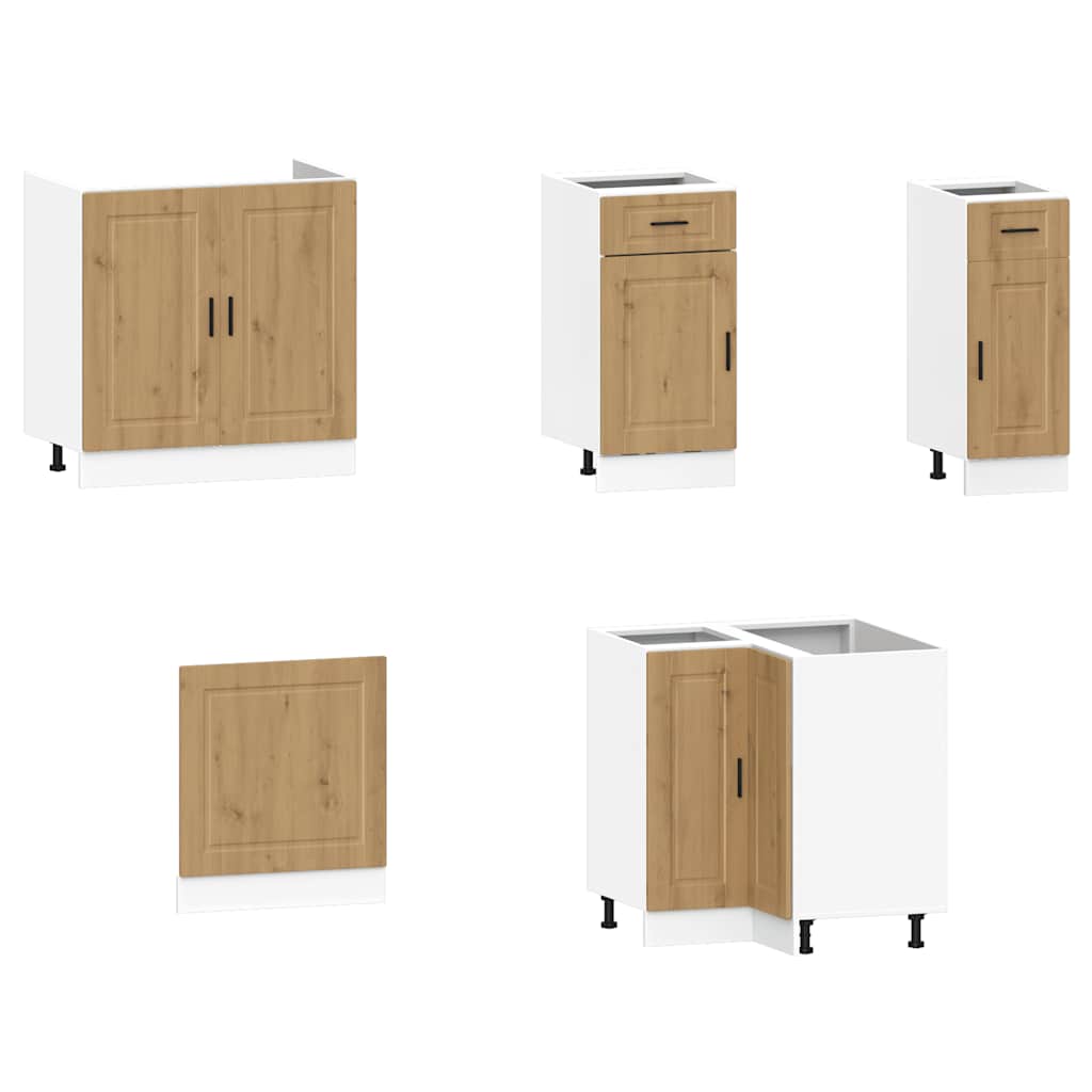11-tlg. Küchenschrank-Set Porto Weiß Holzwerkstoff